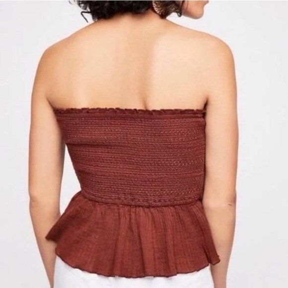 Free People Reversible/Adjustable Bandeau Blouse - Picture 3 of 7